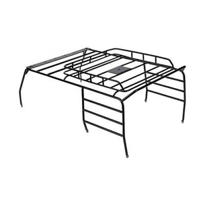 XEBRAD Metalldachgepäckträger-Überrollkäfig-Licht 1/10 RC Crawler, for Axial, SCX10 313MM Radstand, for Jeep, Wrangler Karosserie Dachgepäckträger für Spielzeugautos von XEBRAD